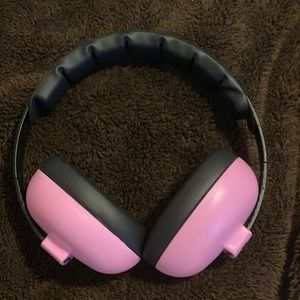 Kids Pink Baby Banz Ear protection ear muffs, used once, EUC
